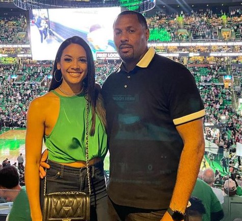 Eddie House With Wife Raquel Vidal