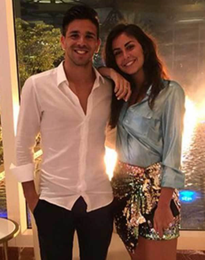 Giovanni Simeone With His Wife Giulia Coppini