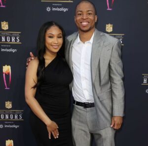 Tyler Lockett and Wife To Be Lauren Jackson