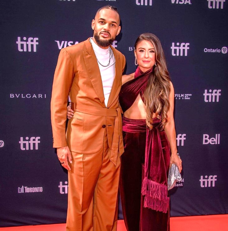 Akim attended the Toronto International Film Festival Premiere of 'Black Ice' with his girlfriend