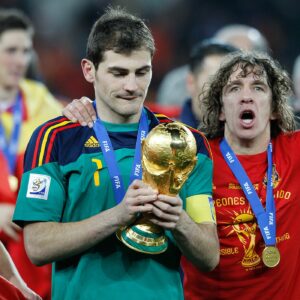 Iker Casillas and Carles Puyol