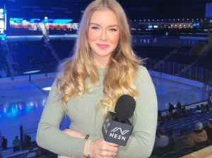 Kendra Middleton does reporting for different games of Boston.