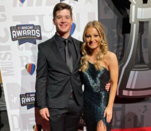 Harrison Burton with his girlfriend Jenna 