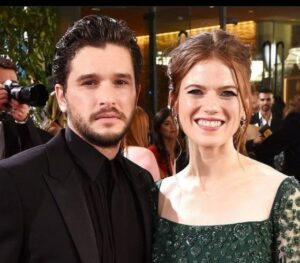 Kit Harington with his wife