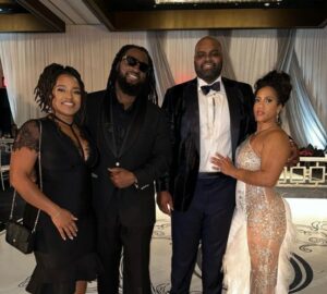 Michael Oher with his wife