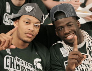 Draymond Green With Adreian Payne