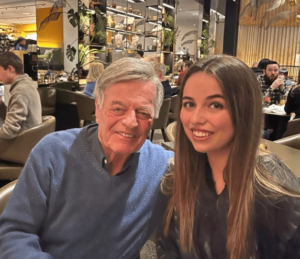 Tony Blackburn With His Daughter