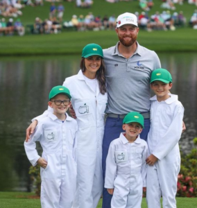 Chris Kirk with Tahnee Kirk along with three children