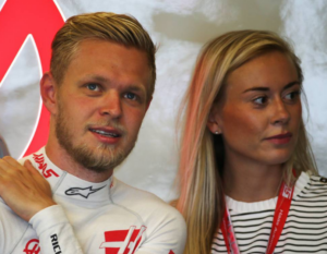 Kevin Magnussen wife Louise Gjorup