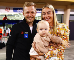 Kevin Magnussen wife Louise Gjorup
