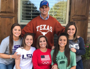 Mary Lou Retton with Shannon along with four daughters