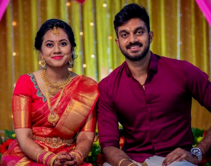 Vijay Shankar and wife Vaishali Visweswaran