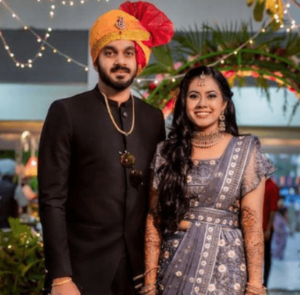 Vijay Shankar and wife Vaishali Visweswaran