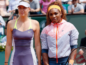 Maria Sharapova and Serena Williams