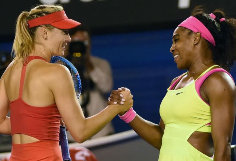 Maria Sharapova and Serena Williams