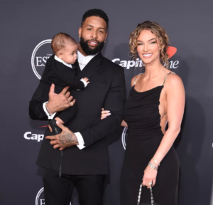 Odell Beckham Jr. Girlfriend Lauren Wood with her Son