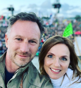 Christian Horner and Geri Halliwell