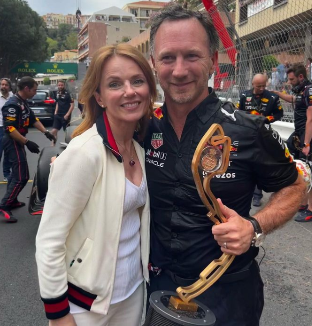 Christian Horner and Geri Halliwell