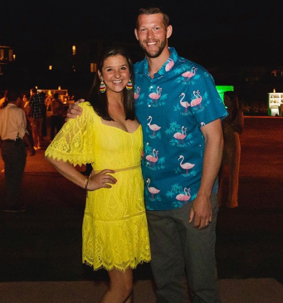 Clayton Kershaw and his Wife