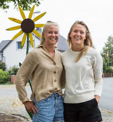 Pernille Harder and Magdalena Eriksson