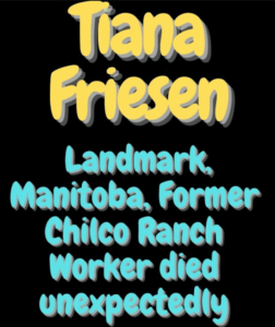 Tiana Friesen Obituary 