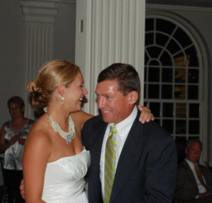 Buddy Teevens and his daughter.