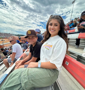 Hailie Deegan and her brother.