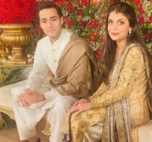 Ayesha Saif Khan with her husband Junaid Safdar 