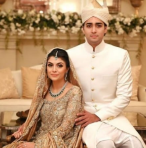 Ayesha Saif Khan with her husband Junaid Safdar 