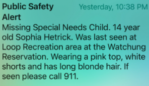 Sophia Hetrick Missing News