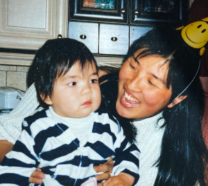 Zach Edey with his mother, Julia Edey