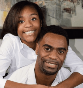 Tyson Gay and His Daughter
