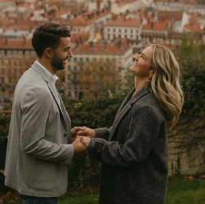 Lindsey Horan and Tyler Heaps