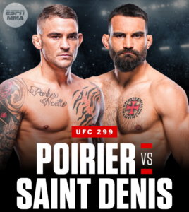 Dustin Poirier and Benoit Saint Denis