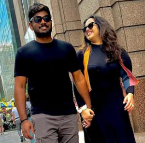 Sanju Samson and His Wife