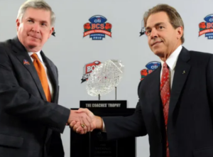 Nick Saban and Mack Brown