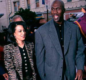 Michael Jordan and Juanita Vanoy