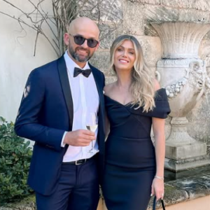 Nathan Lyon and Emma McCarthy