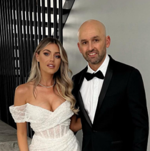 Nathan Lyon and Emma McCarthy